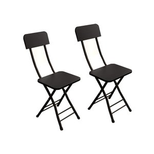 Products: SOGA Black Foldable Chair Space Saving Lightweight Portable Stylish Seat Home Decor Set Of 2 Online NZ Depot