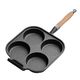 SOGA 4 Mold Cast Iron Breakfast Fried Egg Pancake Omelette Fry Pan Online NZ Depot