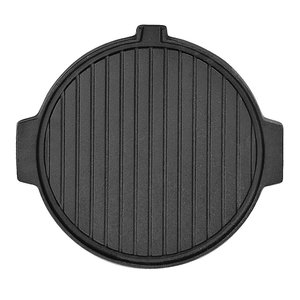 Products: SOGA 30CM Round Cast Iron Korean BBQ Grill Plate With Handles And Drip Lip Online NZ Depot