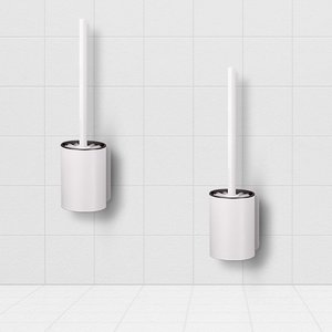 Products: SOGA 2X 27cm Wall-Mounted Toilet Brush With Holder Bathroom Cleaning Scrub White Online NZ Depot