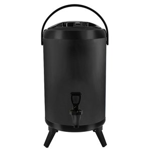 Products: SOGA 10L Stainless Steel Insulated Milk Tea Barrel Hot And Cold Beverage Dispenser Container With Faucet Black Online NZ Depot