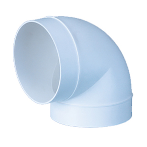 Products: PVC Duct Round Elbow 90deg 100dia SE/SE VE121P - PVC Ducting Online NZ Depot