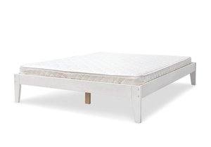 Sovo White Bed & Bonnell Mattress Combo - Queen Online Bedroom Furniture NZ Depot