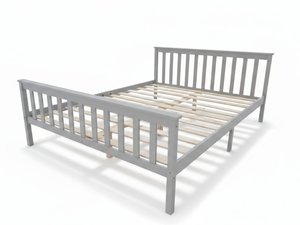 Products: Hampshire Bed Frame Grey - Queen Online Bedroom Furniture NZ Depot