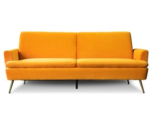 Gyllene Velvet Sofa Bed - Yellow Online Living Room NZ Depot