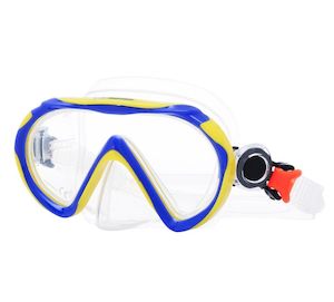 Masks And Snorkel: Immersed Waterborne Junior Dive Mask Blue/Yellow