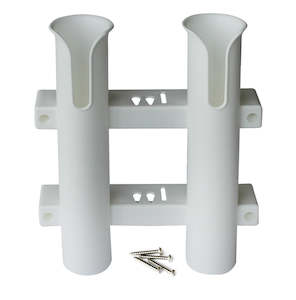 Fishing Rods: 2 Rod Holder Rack - White