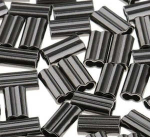 Aluminum Crimps: MeanFish Copper Double Crimp Sleeves - Pack of 50