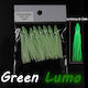 Green Lumo 5cm Octopus Luminous Skirts ( Pack of 8)