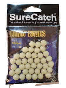 Lumo: Round Beads 10mm Lumo Glow ( pkt 40 )
