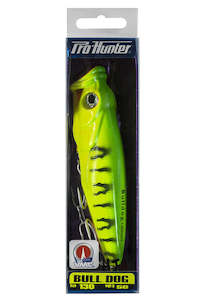 King Fish: Pro Hunter Pop Bull Dog 130mm - Hot Tiger - Great for Kingfish