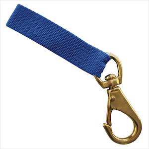 Weight Belt Accessories: Brass Dive Catch Bag Swivel Snap and Lanyard Blue