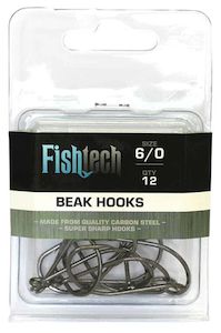 Beak Hooks: Fishtech Beak Hooks 6/0 (12 per pack)