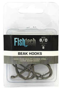 Beak Hooks: Fishtech Beak Hooks 8/0 (8 per pack)