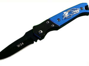 Wolf Folding Knife - Multi Purpose Red or Blue