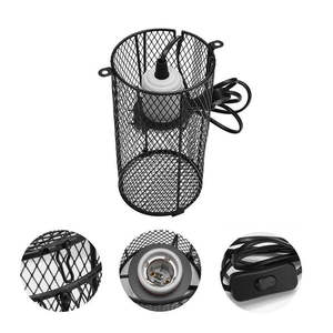 Reptile wire protective light/heat cage