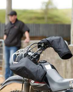 Oilskins: Oilskin Motor Bike Mitts