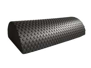 Products: 30cm Half Round EVA Foam Roller Black - NZ Fitness Gear