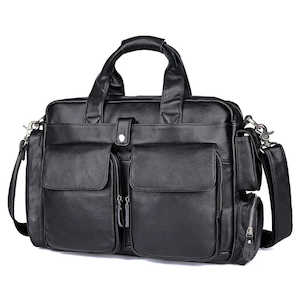 Premium Leather Laptop Bag - Perfect for Work and Travel