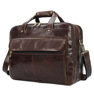 Men's Leather Laptop Bag - Stylish & Functional