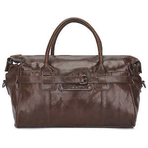 Leather Travel Bag - Premium Coffee Leather Bag