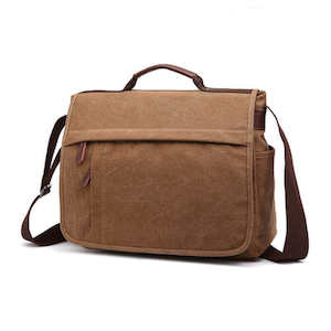 Shoulder Bags: Versatile Canvas Messenger Bag | 17 Inch Laptop