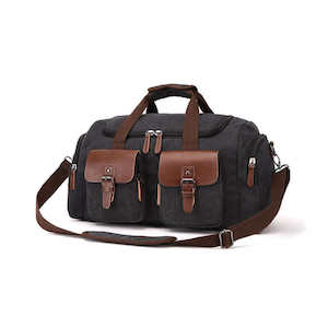 Vintage Style Canvas Duffle Bag 32L
