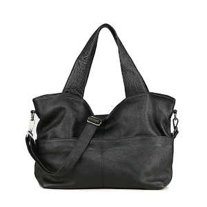 Large Premium Leather Handbag - Shoulder and Crossbody Bag