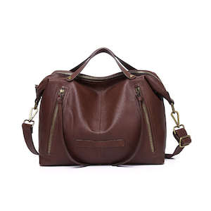 Womens Bags: Leather Tote Shoulder Bag – Multi-Carry, Stylish & Spacious
