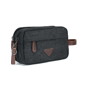 Toiletry Bags: Multifunctional Toiletry & Travel Organizer Bag - Canvas Makeup Bag