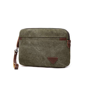 Toiletry Bags: Canvas Multi-Purpose Clutch Bag - Unisex Versatile Design