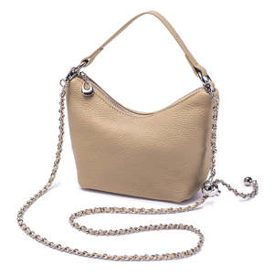 Leather Mini Crossbody Bag – Small Chain Handbag
