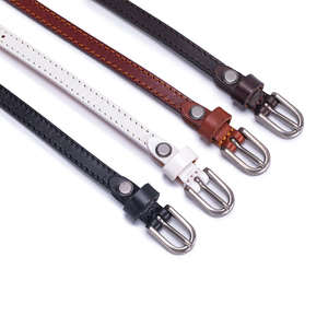 Slim Leather Perforated Belt