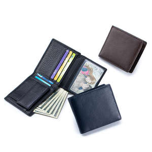 Wallets: Leather RFID Wallet – Slim Short Wallet with Coin Pocket