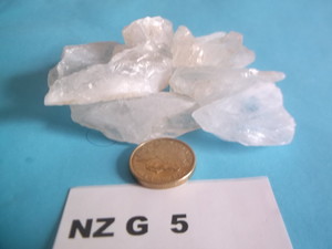 10 quartz points - NZ Gems