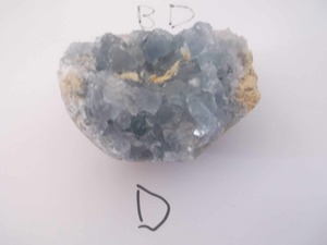 celestite cluster (g) - NZ Gems