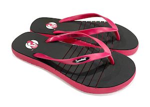 J2: J2 Womens Jandals™(Black/Pink)