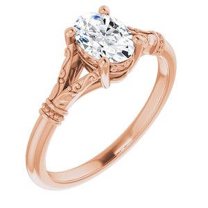 Engagement Rings Under 2000: 3/4ct Oval Lab Grown Diamond Vintage Ring