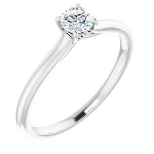 1/4ct Round Brilliant Lab Grown Diamond Solitaire Engagement Ring