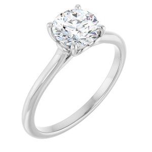 Moissanite Rings: One Carat Love Heart Moissanite Engagement Ring