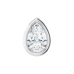 6 x 4mm Pear Shape Moissanite Pendant