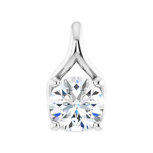 Round Solitaire Pendant