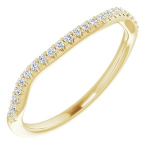 All Ready Set Engagement Rings: 14K Yellow 1/6 CTW Lab-Grown Diamond Band