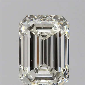 Diamonds: 1.01ct Emerald Natural Diamond (Colour J, Clarity VS2, GIA Certified)