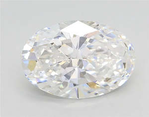 Diamonds: 3.07ct Oval Lab Grown Diamond (Colour E, Clarity VVS2, IGI Certified)