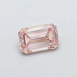 1.00ct Emerald Lab Grown Diamond (Colour Fancy Brownish Pink, Clarity VS1, IGI Certified)