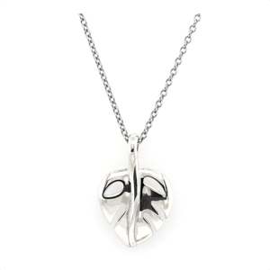 925 Sterling Silver Palm Leaf Pendant