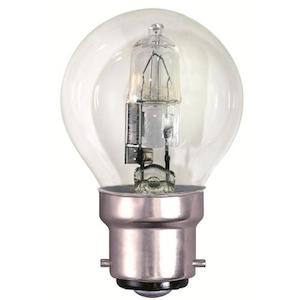 Lustre: B22D 240V 28W CLEAR ENERGY SAVER LUSTRE 2,000 Hour Life