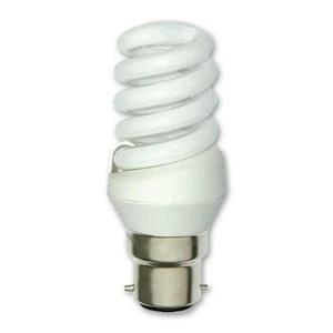 Spiral: B22D Spiral 240V 11W Warmwhite 10,000 Hour Life