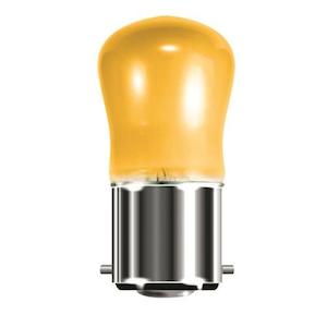 Pygmy Pilot: B22D 240V 15W AMBER PYGMY MINILITE™